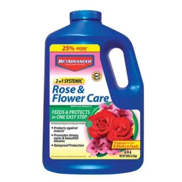 Bayer BioAdvanced 2in1 Systemic Roses and Flowers 696 Rose  Flower FertilizerInsecticide 10 lb 701210A